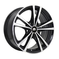 MST Saber 16x7 5x115 45 ET 72.7 CB Glossy Black w/Machined Face