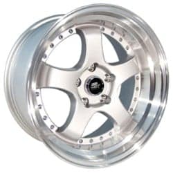 MST MT07 17x9 5x114.3 20 ET 73.1 CB Silver w/Machined Lip