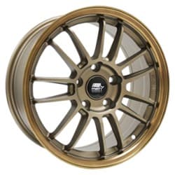 MST MT45 18x9.5 5x100 38 ET 73.1 CB Matte Bronze w/Bronze Machined Lip