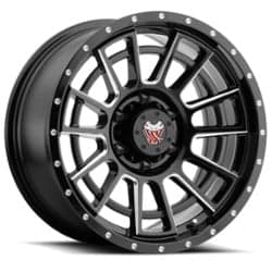 Mamba M22 20x9 6x139.7 12 ET 106.1 CB Matte Black/Machined Ball Cut