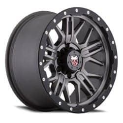 Mamba M25 17x9 5x127 -12 ET 78.1 CB Matte Gray/Black Lip