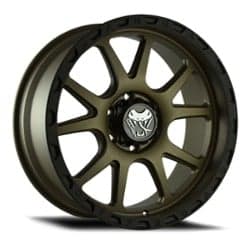 Mamba M27 17x9 5x127 -12 ET 78.1 CB Matte Bronze / Black Lip