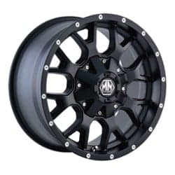 Mayhem 8015 Warrior 17x9 8x180 18 ET 124.1 CB Matte Black