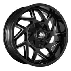 Mayhem 8106 Hatchet 20x9 8x165.1/8x170 0 ET 130.8 CB Gloss Black w/Milled Spokes