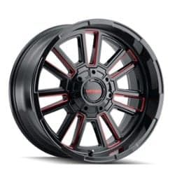 Mayhem 8115 Apollo 20x9 5x139.7/5x150 0 ET 110 CB Black w/Prism Red