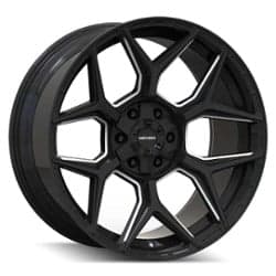 Mayhem 8119 Vanquish 22x10 6x135/6x139.7 -19 ET 110 CB Black Milled