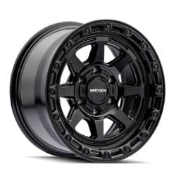 Mayhem 8306 Ridgeline 17x8.5 5x127 -6 ET 78.1 CB Satin Black