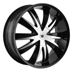 Mazzi Edge 337 22x8.5 5x112/5x120 35 ET 72.56 CB Gloss Black/Machined Face