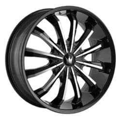 Mazzi Fusion 341 24x9.5 5x115/5x120 18 ET 74.1 CB Gloss Black/Machined Face