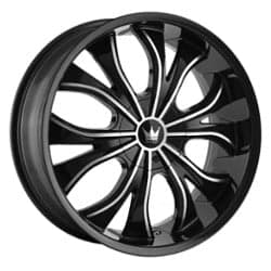 Mazzi Hustler 342 20x8.5 5x112/5x120 35 ET 74.1 CB Gloss Black/Machined Face