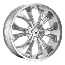 Mazzi Hustler 342 24x9.5 5x115/5x120 18 ET 74.1 CB Chrome