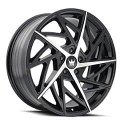 Mazzi Freestyle 377 17x8 5x108 35 ET 63.5 CB Black Machined