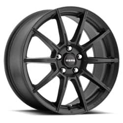 Momo Rush 17x7.5 5x114.3 38 ET 73.1 CB Gloss Black with Milled Spokes