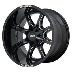 Moto Metal MO970 18x9 5x127/5x139.7 18 ET 78.1 CB Gloss Black / Milled Spoke