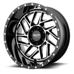 Moto Metal MO985 Breakout 16x8 5x127 -6 ET 78.3 CB Gloss Black Machined