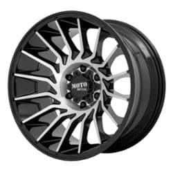 Moto Metal MO807 Shockwave 22x12 5x127 -44 ET 71.5 CB Gloss Black Machined