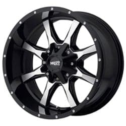 Moto Metal MO970 17x9 5x127/5x139.7 -12 ET 78.3 CB Gloss Black With Machined Face