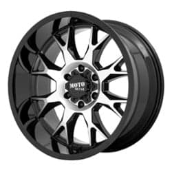 Moto Metal MO806 Talon 20x10 5x127 -18 ET 71.5 CB Gloss Black Machined