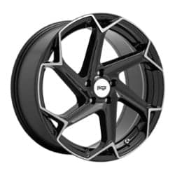 Niche Flash M255 20x10.5 5x112 27 ET 66.5 CB Gloss Black with Brushed Face