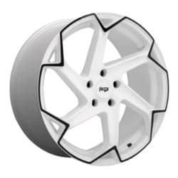 Niche M257 Flash 20x10.5 5x112 40 ET 66.5 CB Gloss White with Black