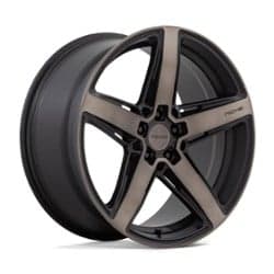 Niche M271 Teramo 18x8 5x100 30 ET 66.1 CB Matte Black w/Double Dark Tint Face