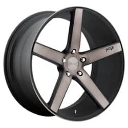 Niche Milan M134 20x8.5 5x108 40 ET 63.4 CB Black & Machined w/Double Dark Tint