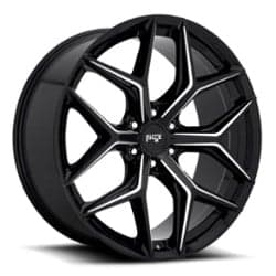 Niche Vice SUV M232 24x10 6x135 30 ET 87.1 CB Gloss Black with Milled Spoke Edges