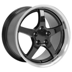 OE Replica Wheels CV05 DD 17x9.5 5x120.65 54 ET 70.3 CB Black Rim with Machined Lip