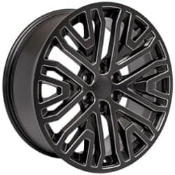 OE Replica Wheels CV37 20x9 6x139.7 28 ET 78.1 CB Black with Milled Edge