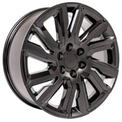 OE Replica Wheels CV39 22x9 6x139.7 28 ET 78.1 CB Satin Black with Gloss Black