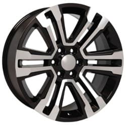 OE Replica Wheels CV44 22x9 6x139.7 24 ET 78.1 CB Black Machined