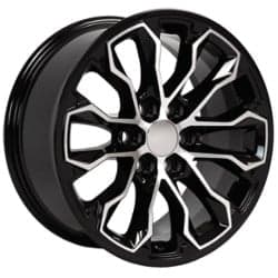 OE Replica Wheels CV54 17x8 6x120 33 ET 66.9 CB Black Machined