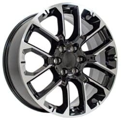 OE Replica Wheels CV67 22x9 6x139.7 28 ET 78.1 CB Black Machined