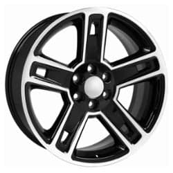 OE Replica Wheels CV74B 22x9 6x139.7 24 ET 78.1 CB Black Machined