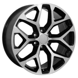 OE Replica Wheels CV98B 24x10 6x139.7 24 ET 78.1 CB Black Machined