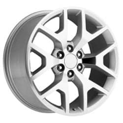 Performance Replicas PR169 20x9 6x139.7 27 ET 78.1 CB Silver/Mach Spokes & Lip