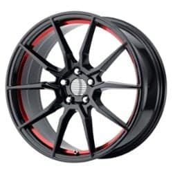 Performance Replicas PR193 20x9 5x114.3 30 ET 70.6 CB Gloss Black w/Red Underd Cut