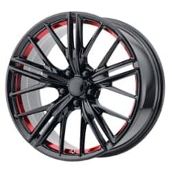 Performance Replicas PR194 20x9 5x120 30 ET 67 CB Gloss Black / Red Machined