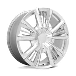 Performance Replicas PR211 22x9 6x139.7 28 ET 78.1 CB Silver With Chrome Accents