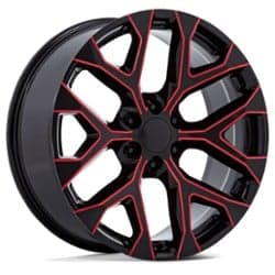 Performance Replicas PR177 24x10 6x139.7 24 ET 78.1 CB Black Milled Red