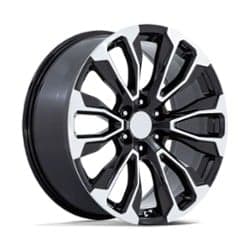 Performance Replicas PR211 24x10 6x139.7 31 ET 78.1 CB Gloss Black Machined Face