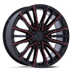 Performance Replicas PR223 26x10 6x139.7 28 ET 78.1 CB Black Milled Red