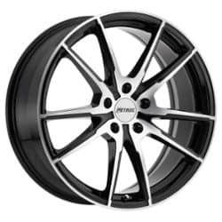 Petrol P0A 19x8 5x100 35 ET 72.1 CB Gloss Black w/Machine Cut Face