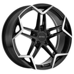 Petrol P1A 19x8 5x112 32 ET 72.1 CB Gloss Black w/Machine Cut Face