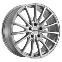 Petrol P3A 19x8 5x100 35 ET 72.1 CB Silver w/Machine Cut Face