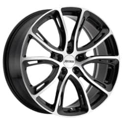 Petrol P5A 19x8 5x100 35 ET 72.1 CB Gloss Black w/Machine Cut Face