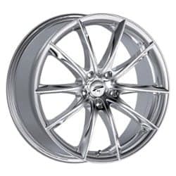 Platinum 435C Flux 17x8 5x120 35 ET 74.1 CB Chrome