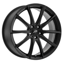 Platinum 435SB Flux 17x8 5x110 35 ET 72.56 CB Satin Black w/ Satin Clear Coat