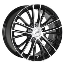 Platinum 437U Genesis 16x7 5x114.3/5x100 40 ET 72.56 CB Gloss Black w/ Cut Face