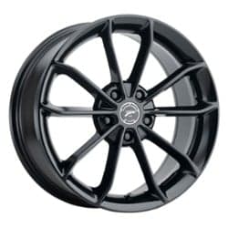 Platinum 457BK Revelation 17x8 5x112 40 ET 66.6 CB Gloss Black w/ Clear Coat